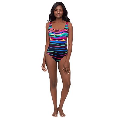 Women's Great Lengths Heatwave Design One-Piece Swimsuit