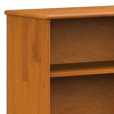 Simpli Home Draper Low 4-Shelf Bookcase