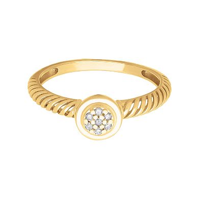 Love Always 10k Gold Diamond Accent Spiral-Shank Ring