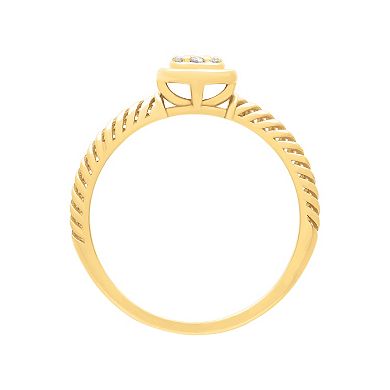Love Always 10k Gold Diamond Accent Spiral-Shank Ring