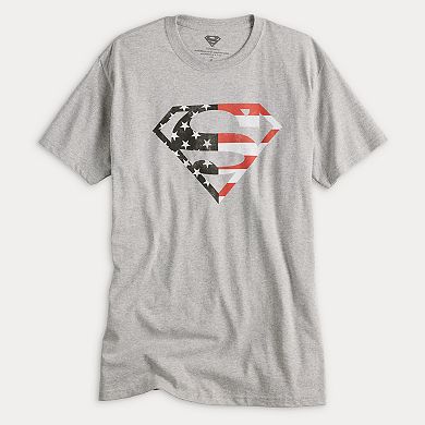 Men's Superman Americana Shield Logo Graphic Tee