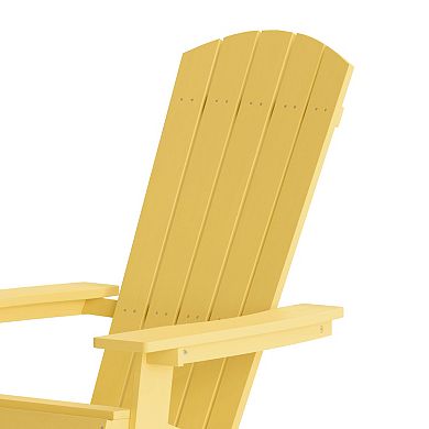 Flash Furniture Charlestown Folding Adirondack Chair 2-piece Set