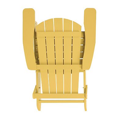 Flash Furniture Charlestown Folding Adirondack Chair 2-piece Set