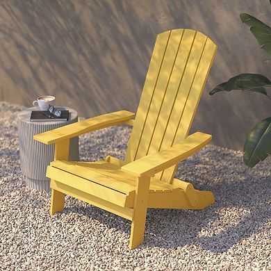 Flash Furniture Charlestown Folding Adirondack Chair 2-piece Set