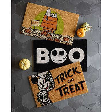 Disney's Mickey Mouse Halloween Xray Trick Or Treat Doormat