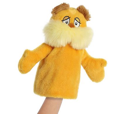 Aurora Medium Orange Dr. Seuss 10" Lorax Hand Puppet Whimsical Stuffed Animal