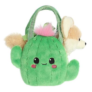 Aurora Small Brown Fancy Pals 7" Smiling Cactus Fashionable Stuffed Animal