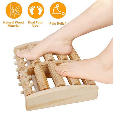 Wooden Foot Roller For Stress Relief And Acupressure Massage