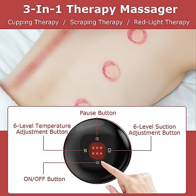 Electric Cupping Therapy Massager With Back Scraping