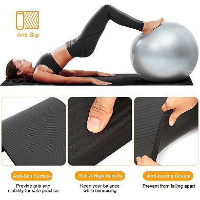 0.6'', Thick Yoga Mat Anti-tear High Density Nbr Exercise Mat