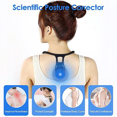 Uintelligent Posture Corrector - Strapless Back Brace - Vibrating Reminder - For Kids, Phubbers