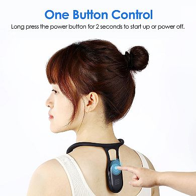 Uintelligent Posture Corrector - Strapless Back Brace - Vibrating Reminder - For Kids, Phubbers