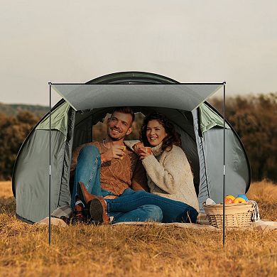 Pop-up Tent For 5-8 Persons With Windows And Carrying Bag