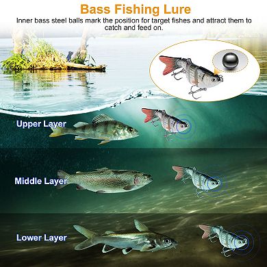 10cm-20g, Bass Fishing Lure Set Of 4