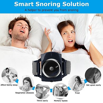 Anti-snore Wristband - Black - Infrared Intelligent Snore Reducing Device, With Conductive Film