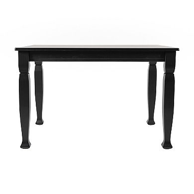 Merrick Lane Solid Wood Dining Table With Stylish Sculpted Legs