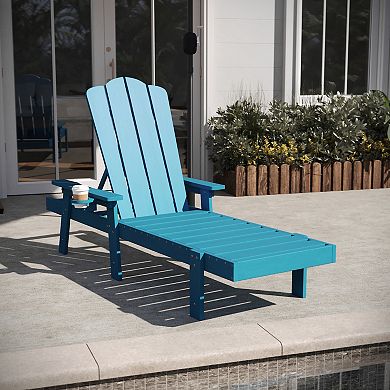 Flash Furniture Sonora 2-Piece Indoor/Outdoor Adjustable Adirondack Lounger Set