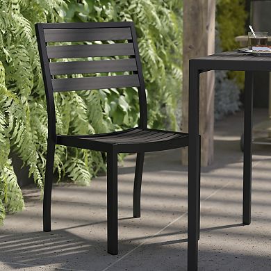 Flash Furniture Lark Outdoor Stackable Side Chair