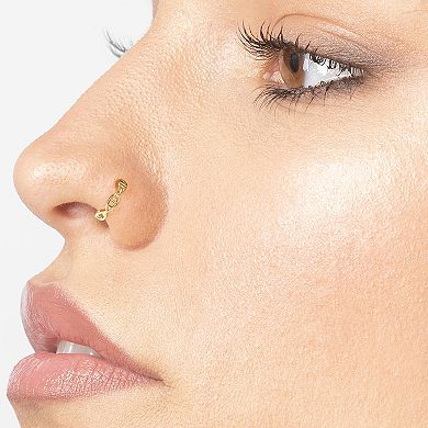 Lila Moon 10k Gold Open Nose Ring
