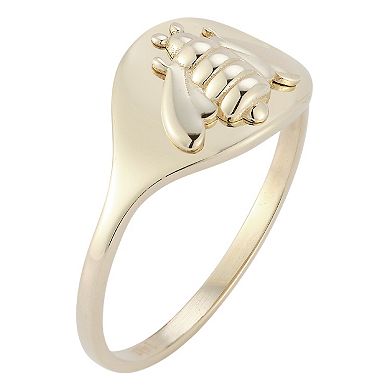 LUMINOR GOLD 14k Gold 3D Bee Ring