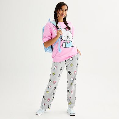 Juniors' Hello Kitty Long Sleeve Graphic Pullover