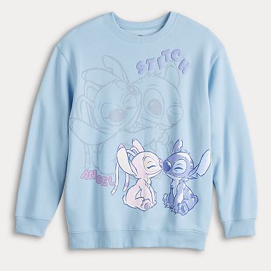 Disney's Lilo & Stitch Juniors' Stitch and Angel Graphic Tee