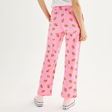 Juniors' Strawberry Shortcake Aop Pants