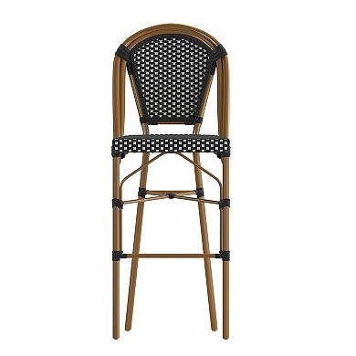 Flash Furniture Bordeaux Stackable Indoor / Outdoor French Bistro High Barstool