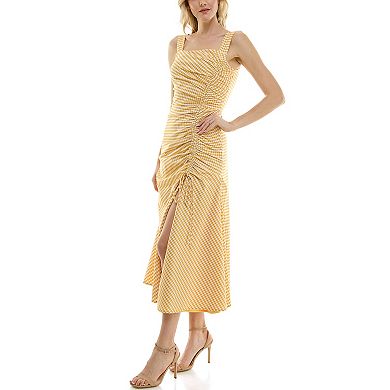 Women's Taylor Squareneck Side-Rouched Midi Dress