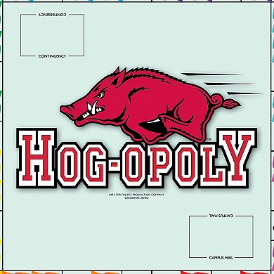 Late for the Sky University of Arkansas Hog-Opoly Board Game