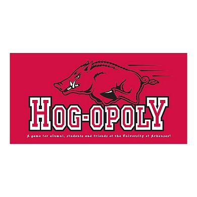 Late for the Sky University of Arkansas Hog-Opoly Board Game