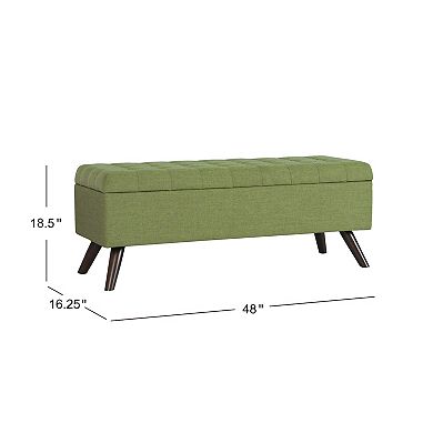 HomePop Modern Tufted Storage Bench