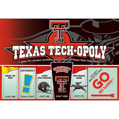 Late for the Sky Texas Tech-Opoly Board Game