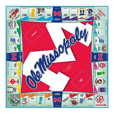 Late for the Sky Ole Miss-Opoly Board Game