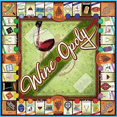 Late for the Sky Wine-Opoly Board Game, Adults 18 and up