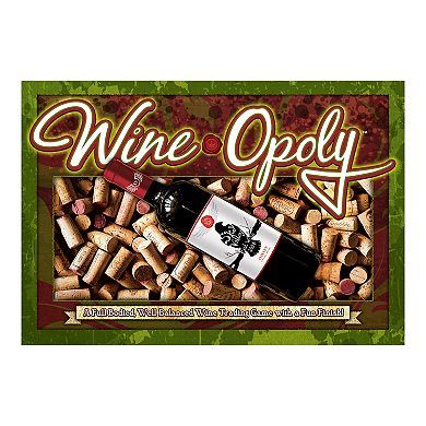 Late for the Sky Wine-Opoly Board Game, Adults 18 and up