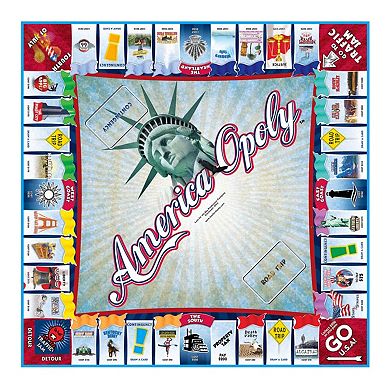 Late for the Sky America-Opoly Board Game