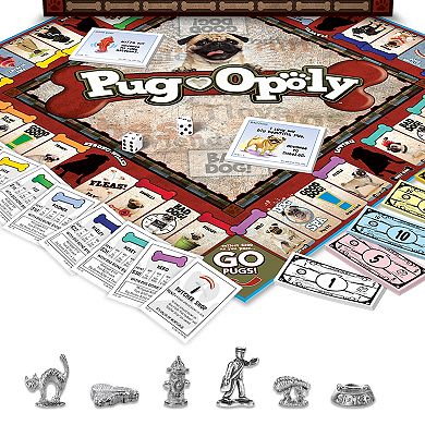Late For The Sky Pug-Opoly Strategy Board Game