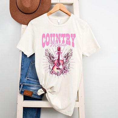 Coquette Country Music Short Sleeve Graphic Tee