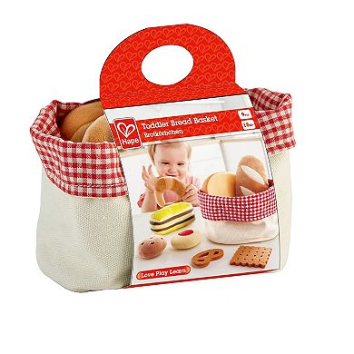 Hape Kitchen Food Playset 9-Piece Toddler Bread Basket