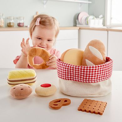Hape Kitchen Food Playset 9-Piece Toddler Bread Basket