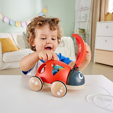 Hape Shape Sorter Pull-Along Ladybug Wooden Toddler Toy