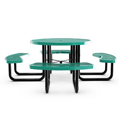 Flash Furniture Creekside 46" Round Outdoor Picnic Table