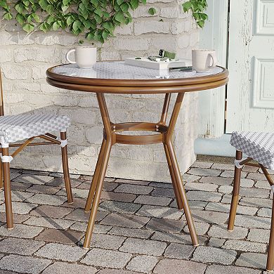 Flash Furniture Lourdes Indoor / Outdoor 31.5 in. Commercial French Bistro Table