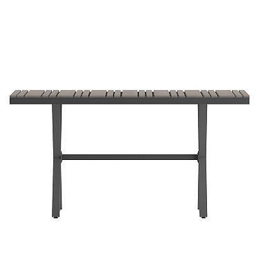 Flash Furniture Finch Commercial Grade X-Frame Outdoor Dining Table