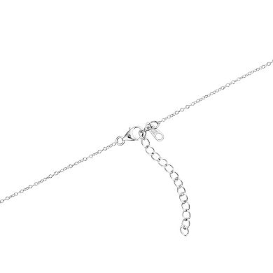 Main and Sterling Sterling Silver Cubic Zirconia Horseshoe "Wish" Necklace