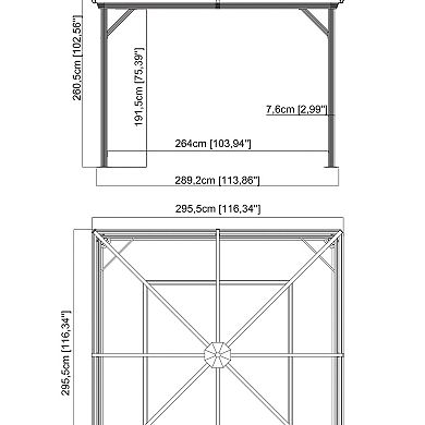 Sojag Ventura Gazebo Curtains 10 x 12 ft.