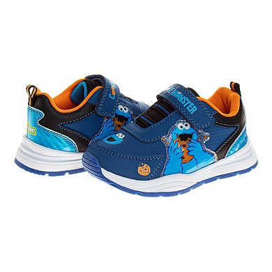 Sesame Street Cookie Monster Toddler Hook & Loop Sneakers