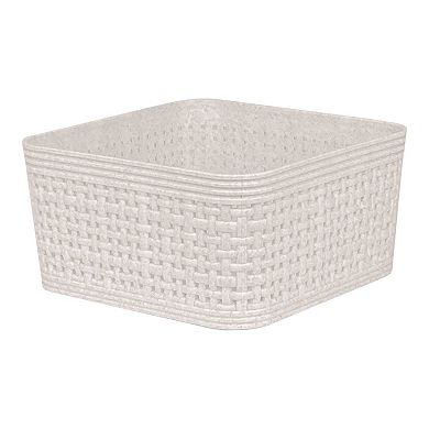 Belle Maison Faux Basketweave Storage Basket 6-piece Set