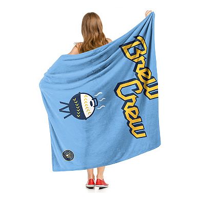 Milwaukee Brewers City Connect Brew Crew Cookout Silk Touch Throw Blanket